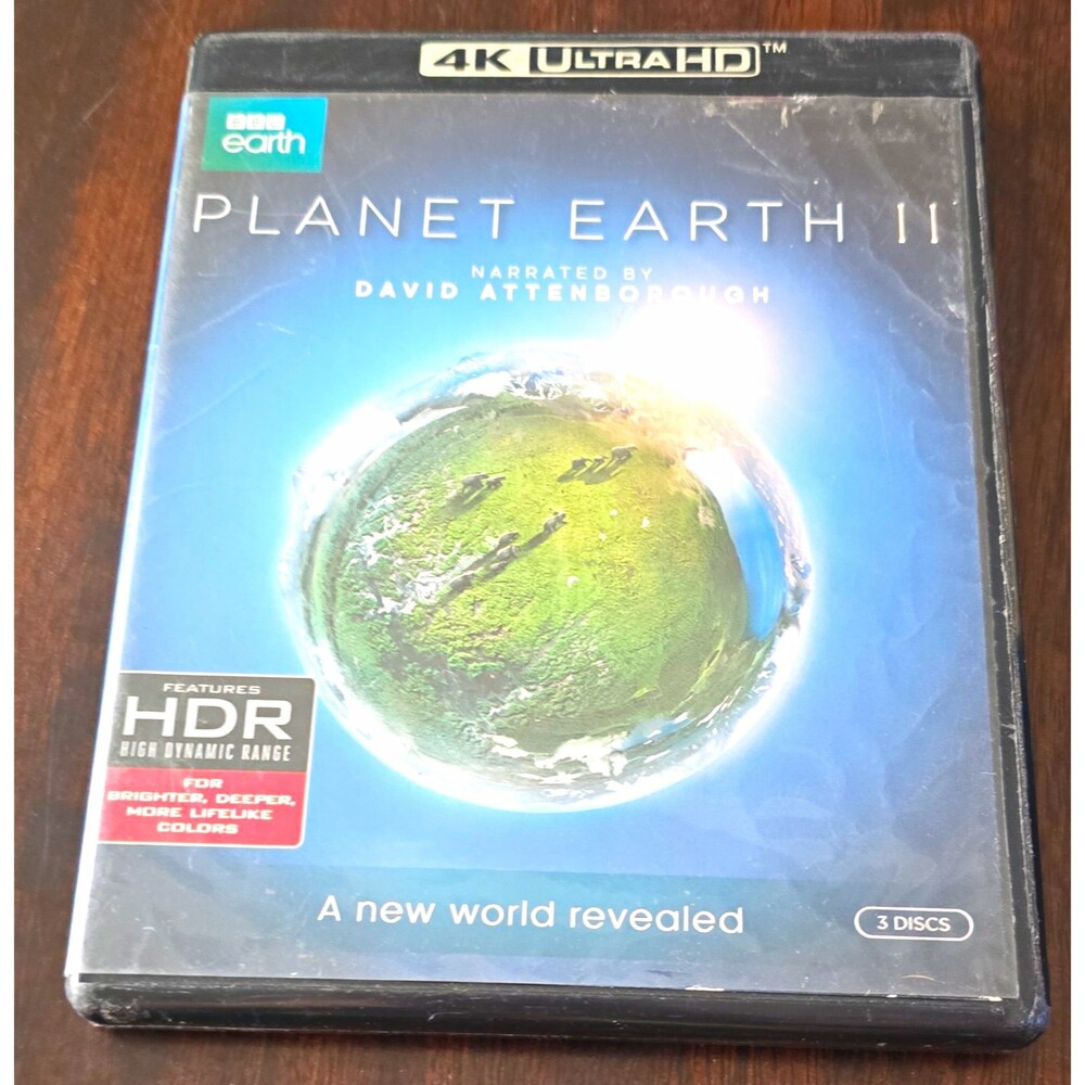 BBC Earth Planet Earth II 4K UHD Blu-ray HDR 3-Disc David Attenborough